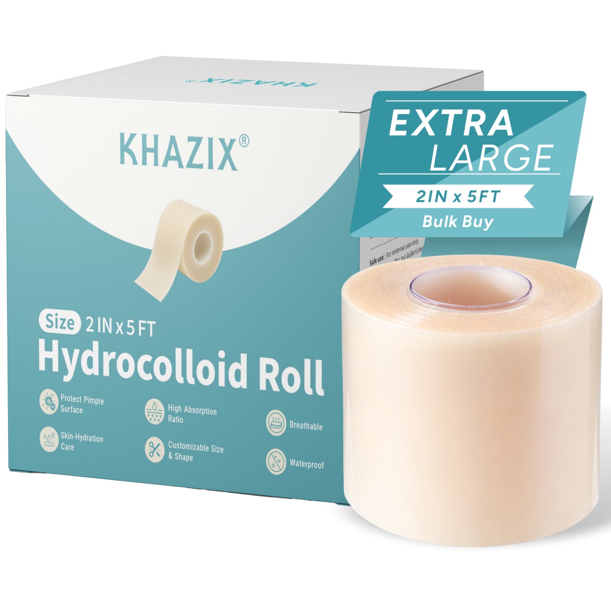 Hydrocolloid Acne Patch - KHAZIX Rotolo di Medicazione Idrocolloidale 5