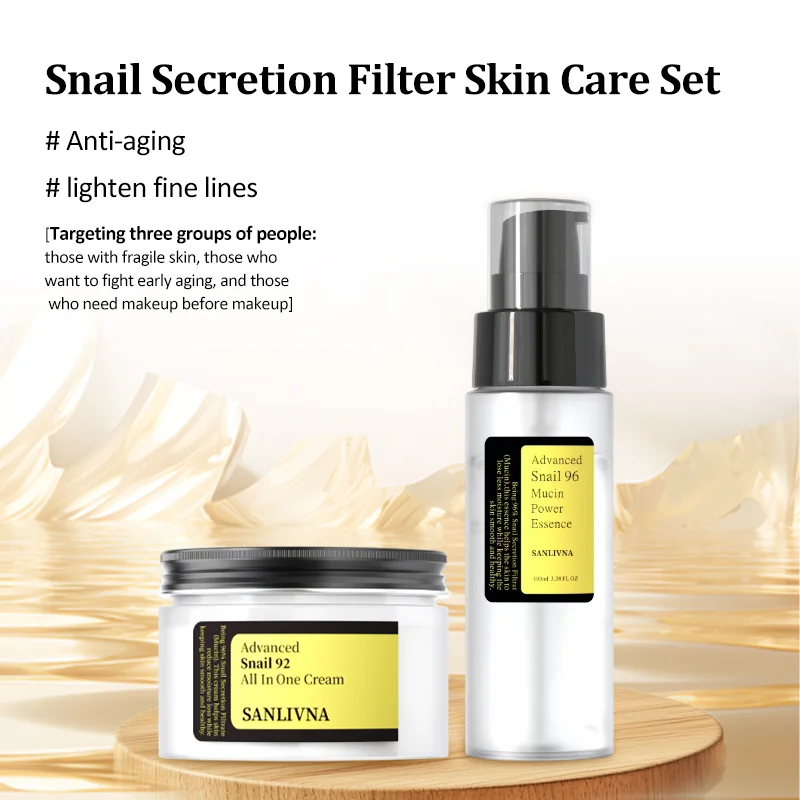Snail Mucin Essence - Crema e Essenza Duo alla Bava