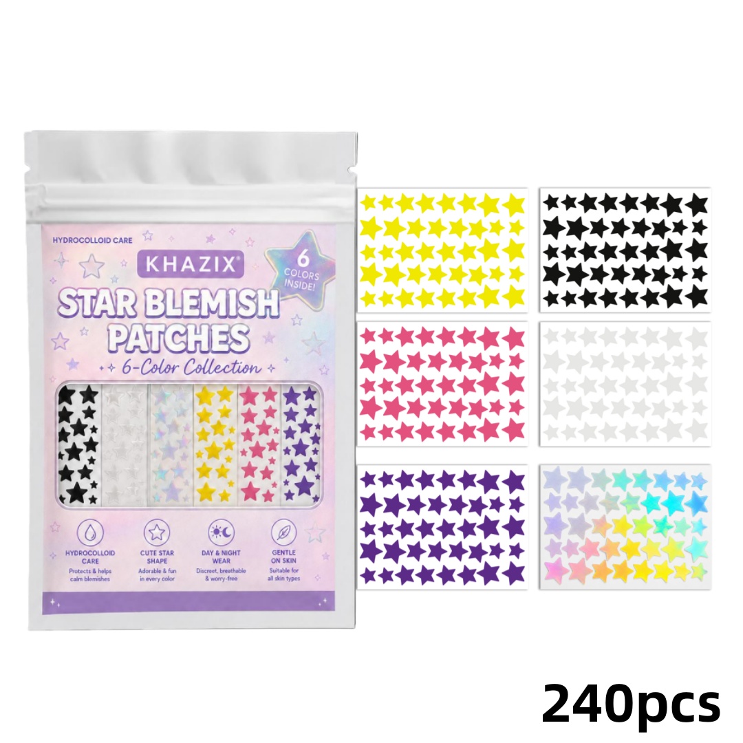 Hydrocolloid Acne Patch - 240 Cerotti Idrocolloidali a Stella per