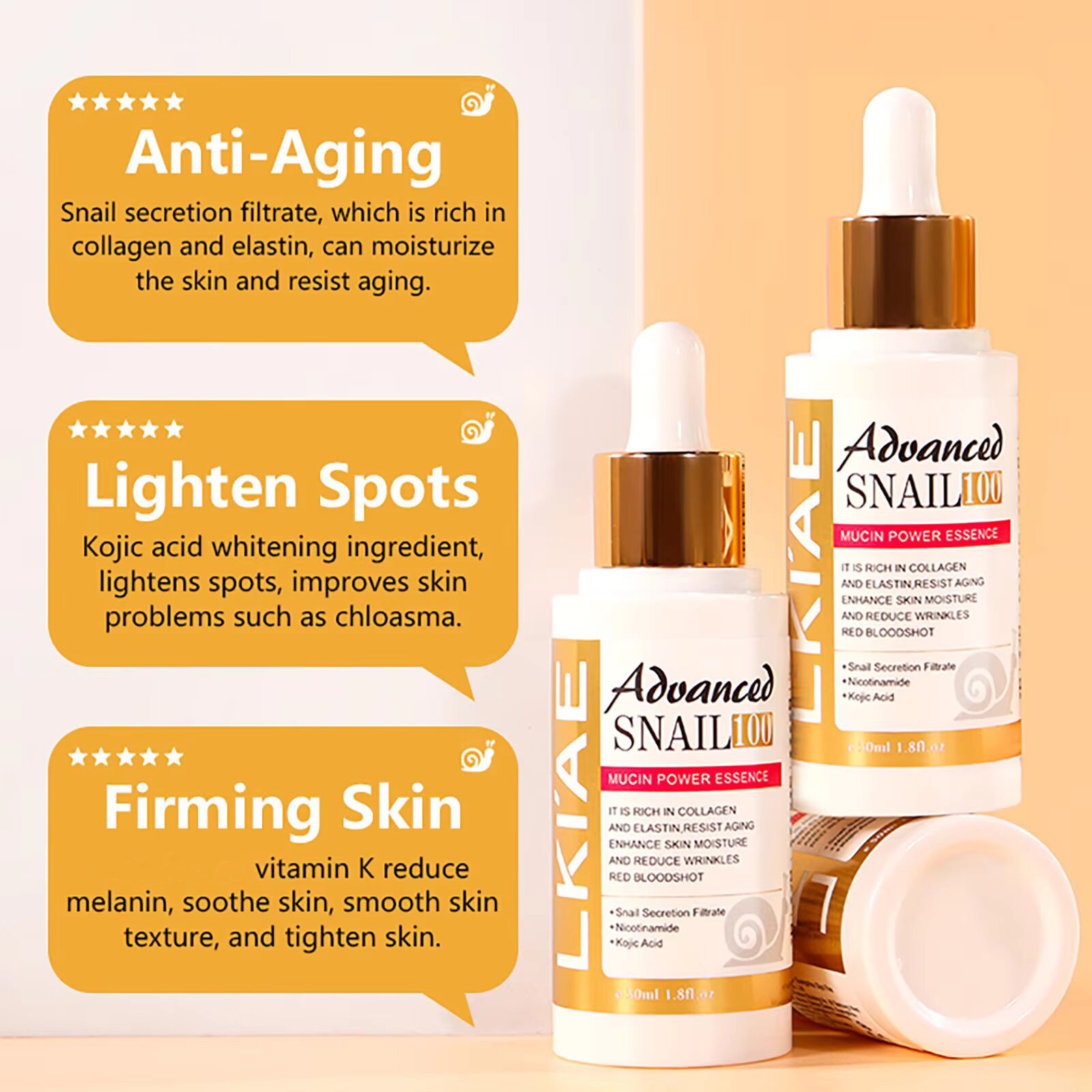 LKIAE Advanced Snail Mucin Wom - Snail Mucin Essence recensione e prezzo