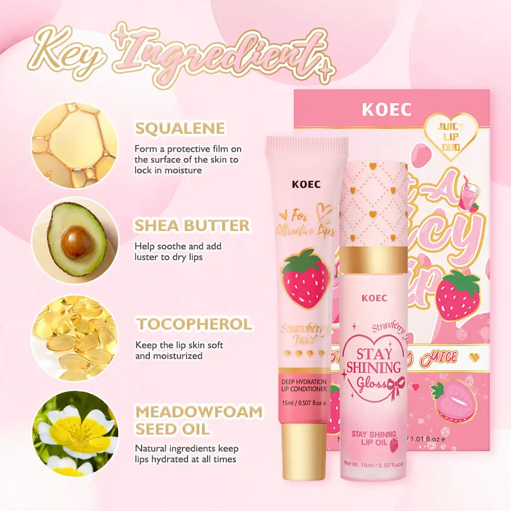 Set di 2 Balsami Labbra KOEC a - Squalane Oil Lightweight recensione e prezzo